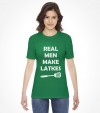 "Real Man Make Latkes" Funny Jewish Hanukkah  Shirt