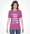 "Real Man Make Latkes" Funny Jewish Hanukkah  Shirt