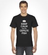 Keep Calm and Eat Gefilte Fish Funny Jewish Shirt