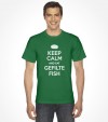 Keep Calm and Eat Gefilte Fish Funny Jewish Shirt