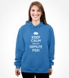 Keep Calm and Eat Gefilte Fish Funny Jewish Shirt