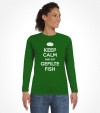 Keep Calm and Eat Gefilte Fish Funny Jewish Shirt