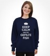 Keep Calm and Eat Gefilte Fish Funny Jewish Shirt