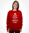 Keep Calm and Eat Gefilte Fish Funny Jewish Shirt