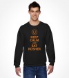 Keep Calm and Eat Kosher Funny Jewish Shirt