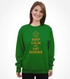 Keep Calm and Eat Kosher Funny Jewish Shirt