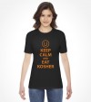 Keep Calm and Eat Kosher Funny Jewish Shirt