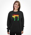 Colorful "Chai" Jewish Hebrew Shirt