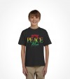 Shalom, Peace and Salam  - Rainbow Israel Shirt