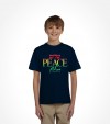 Shalom, Peace and Salam  - Rainbow Israel Shirt