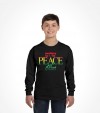 Shalom, Peace and Salam  - Rainbow Israel Shirt