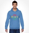 Shalom, Peace and Salam  - Rainbow Israel Shirt