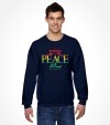 Shalom, Peace and Salam  - Rainbow Israel Shirt