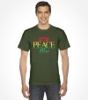 Shalom, Peace and Salam  - Rainbow Israel Shirt