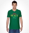 Shalom, Peace and Salam  - Rainbow Israel Shirt