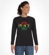 Shalom, Peace and Salam  - Rainbow Israel Shirt