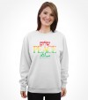 Shalom, Peace and Salam  - Rainbow Israel Shirt