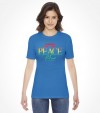 Shalom, Peace and Salam  - Rainbow Israel Shirt