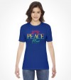 Shalom, Peace and Salam  - Rainbow Israel Shirt