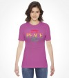 Shalom, Peace and Salam  - Rainbow Israel Shirt