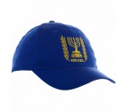 Israel Menorah Blue Cap