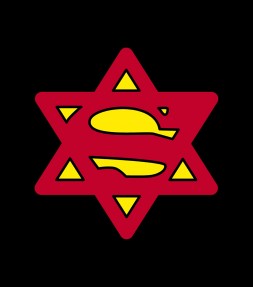 Super Jew Funny Jewish Israel Action-Hero Shirt