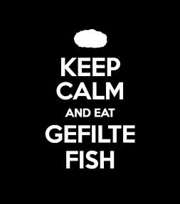 Keep Calm and Eat Gefilte Fish Funny Jewish Shirt