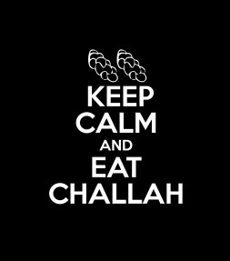 Keep Calm and Eat Challah Funny Jewish Shirt