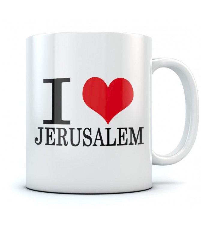 I Love Jerusalem Coffee Mug