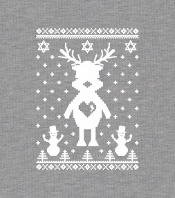 Cute Reindeer Hanukkah Chrismukkah Ugly Holiday Shirt