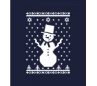 Snowman with Star of David "Ugly Holiday Design" Shirt