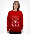 Ugly Hanukkah Sweater Design Happy Holidays Shirt