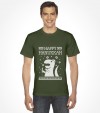 Happy Hanukkah Funny Jewish "Ugly Holiday" T-Rex Shirt