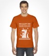 Happy Hanukkah Funny Jewish "Ugly Holiday" T-Rex Shirt