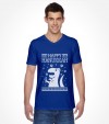 Happy Hanukkah Funny Jewish "Ugly Holiday" T-Rex Shirt