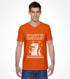 Happy Hanukkah Funny Jewish "Ugly Holiday" T-Rex Shirt