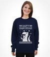 Happy Hanukkah Funny Jewish "Ugly Holiday" T-Rex Shirt