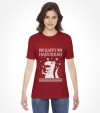 Happy Hanukkah Funny Jewish "Ugly Holiday" T-Rex Shirt