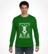 Cute Reindeer Hanukkah Chrismukkah Ugly Holiday Shirt