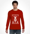 Cute Reindeer Hanukkah Chrismukkah Ugly Holiday Shirt