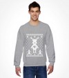 Cute Reindeer Hanukkah Chrismukkah Ugly Holiday Shirt