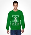 Cute Reindeer Hanukkah Chrismukkah Ugly Holiday Shirt