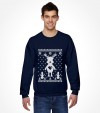 Cute Reindeer Hanukkah Chrismukkah Ugly Holiday Shirt