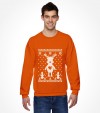 Cute Reindeer Hanukkah Chrismukkah Ugly Holiday Shirt