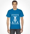 Cute Reindeer Hanukkah Chrismukkah Ugly Holiday Shirt