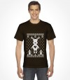 Cute Reindeer Hanukkah Chrismukkah Ugly Holiday Shirt