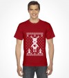 Cute Reindeer Hanukkah Chrismukkah Ugly Holiday Shirt