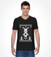 Cute Reindeer Hanukkah Chrismukkah Ugly Holiday Shirt