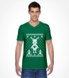 Cute Reindeer Hanukkah Chrismukkah Ugly Holiday Shirt