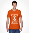 Cute Reindeer Hanukkah Chrismukkah Ugly Holiday Shirt